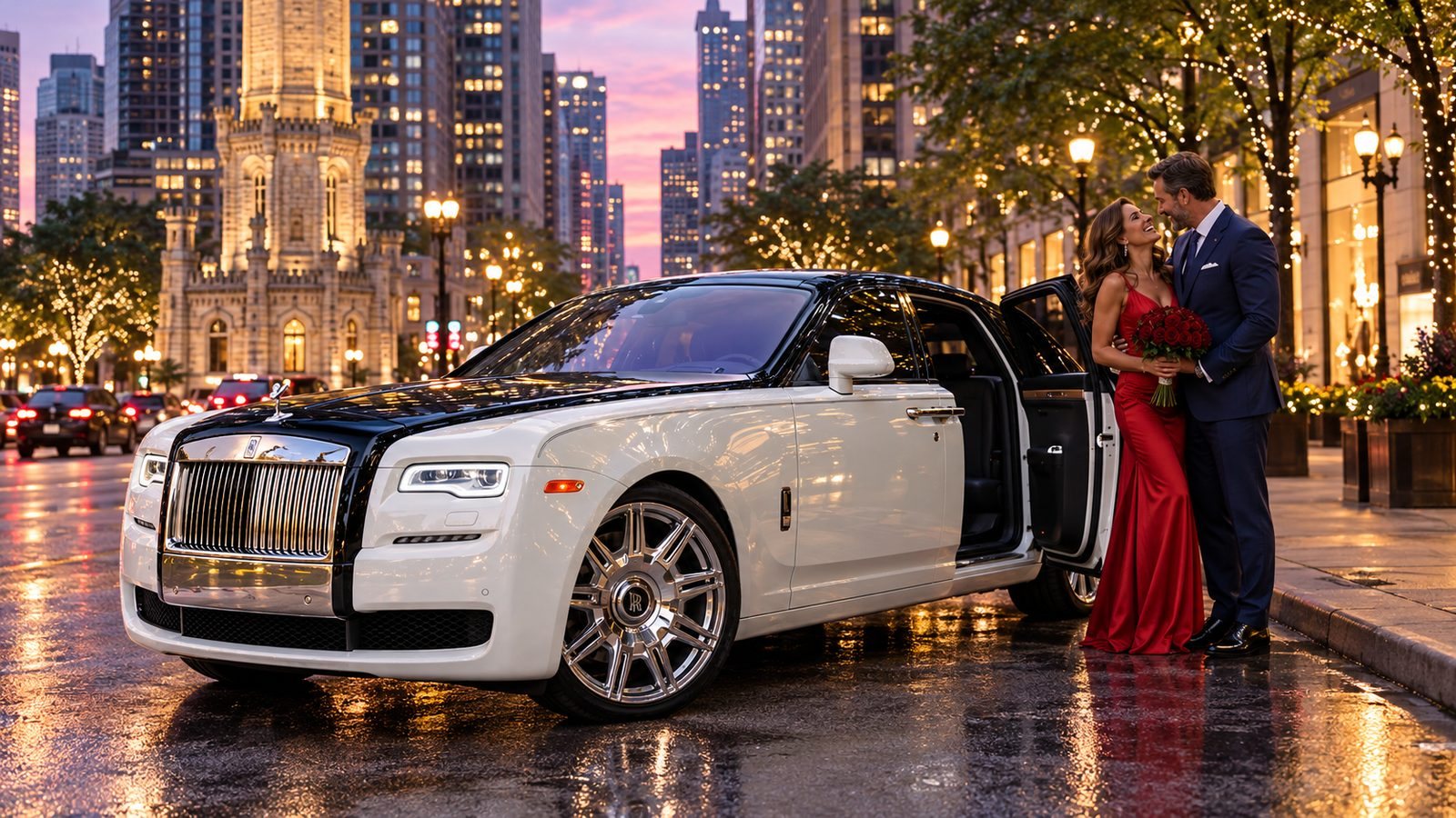 Date nights car rental with Orland Park Exotic Rentals