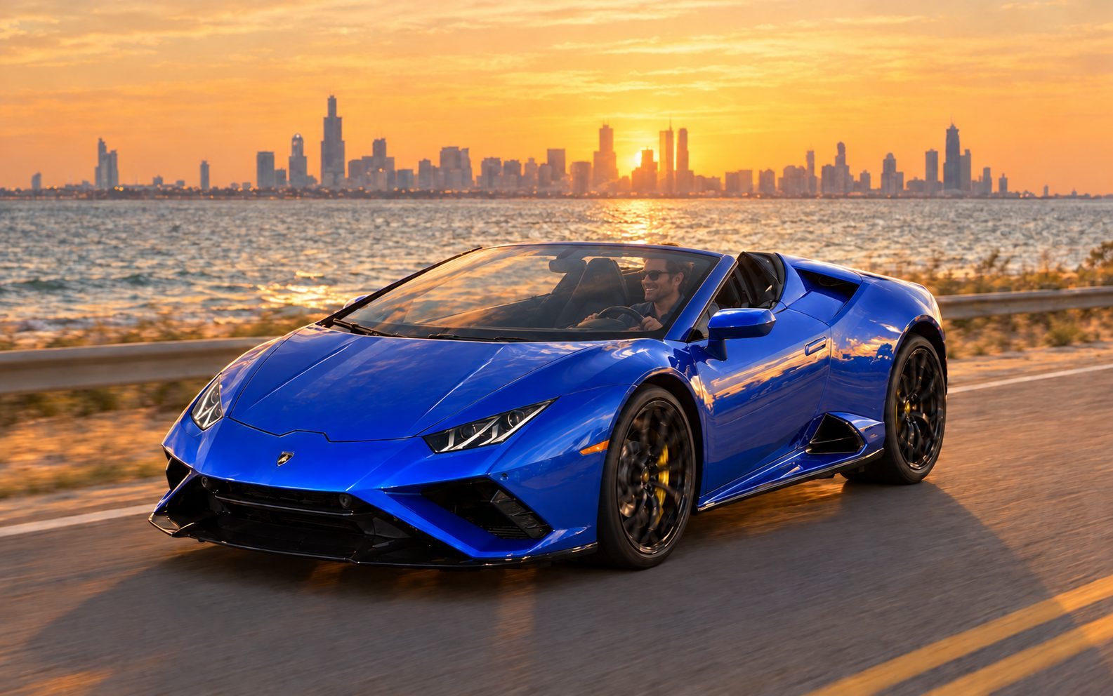 Photo shoots car rental with Orland Park Exotic Rentals